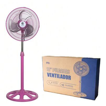 Ventilador Giratorio de Pedestal, Abanico Silencioso, Motor de 55W, 3 Velocidades, Potente y Compacto, Para Dormitorio y Oficina, Fácil Armado (88x30cm)