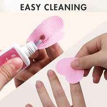 2000/1000/200pcs Nail Cleaning Wipes - Professional Lint-Free Nail Polish Remover Pads, Gel Cleaning Wipes, Unscented Manicure Prep And Finishing Cleaning Tool (Heart Shape) - Pink - View 8
