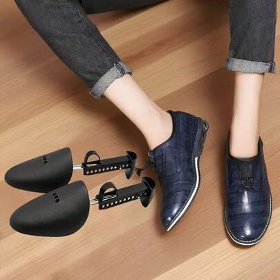 8件套男士可调节鞋撑 - 防止变形和起皱，适用于鞋子和靴子