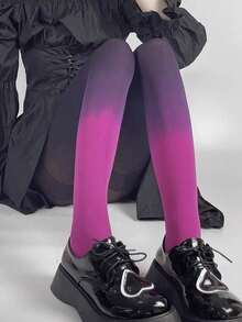 女士渐变色连裤袜（1条装）| Y2K E-Girl 性感连裤袜 | 动漫风格 - 彩色 - 查看 4