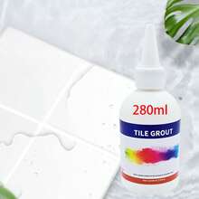 1pc Kitchen & Bathroom Waterproof Tile Grout Filler Sealant, Gold, Silver, White, Seam Filler, Waterproof Tile Gap Repair, Wall Stain Remover, Suitable For Walls And Bathrooms - White - View 9