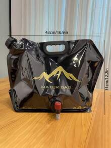 8升/28盎司可折叠便携式户外露营水袋，带阀门，储水袋，可收纳应急水瓶，男女通用，适用于露营、旅行、徒步、野餐、烧烤、应急备用，户外必备配件 - 彩色 - 查看 12