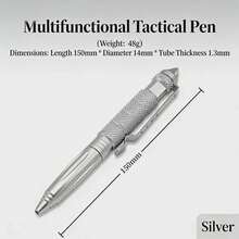 4支/1支黑色户外生存战术笔 - 彩色 - 查看 3