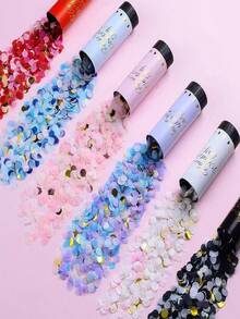 1/3/6pcs Mini Colorful Paper Poppers Set, Suitable For Birthday Party, Handheld Flower Spray Adds Festive Atmosphere To Celebrations - View 6