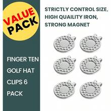 Ball Marker Hat Clip Magnetic Value 3 6 9 12 Pack Set Silver Durable Removable Attaches Easily To Hats Caps Belt - 6 Pcs-silver - View 3