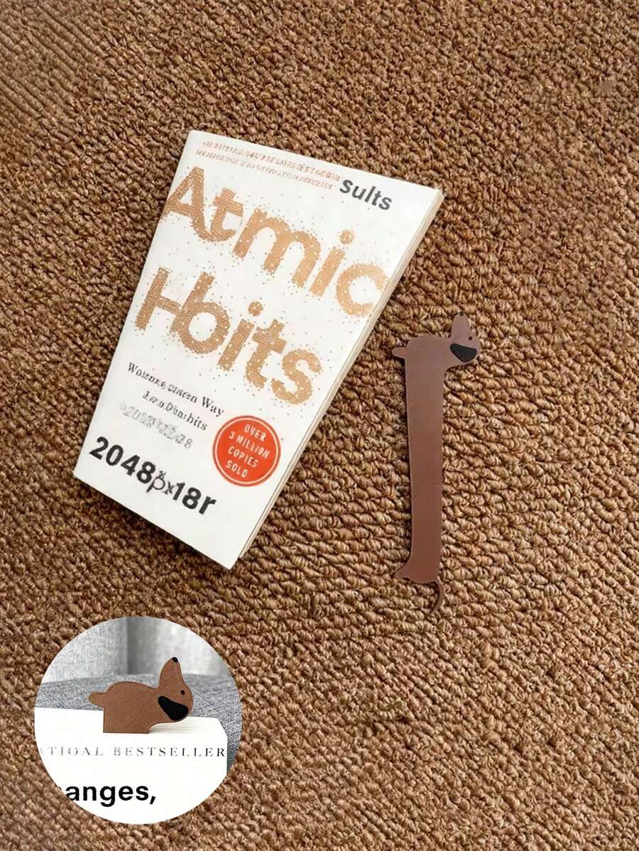 1/3 chiếc kẹp đánh dấu trang hình chú chó dễ thương, kẹp trang bằng silicon, lý tưởng cho mùa tựu trường và Ngày của Mẹ, quà tặng cho người yêu sách. - A - Xem 1