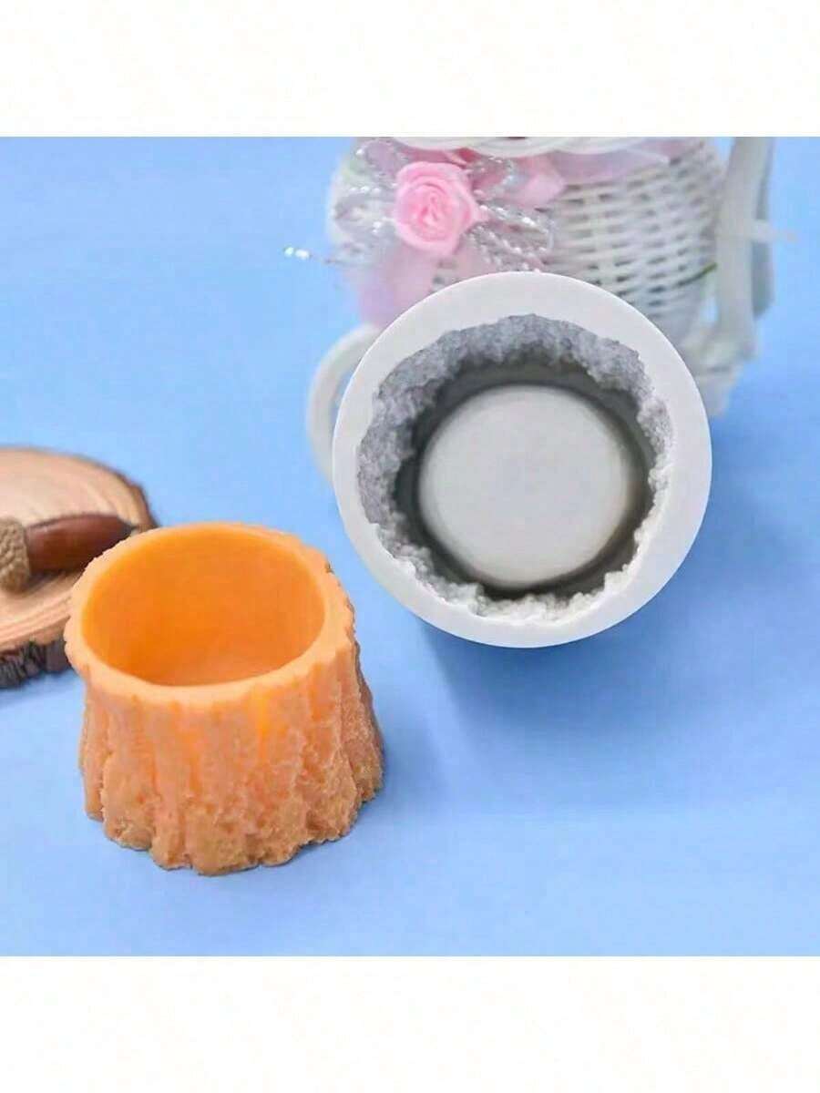 Hollow Tree Stump Mold DIY Handmade Aromatherapy Plaster Silicone Multi-Function Mold - Flowerpot - View 1