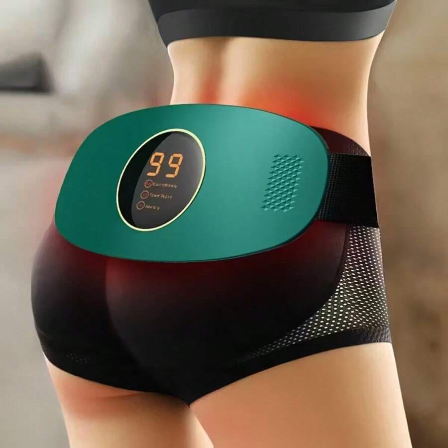 Rechargeable Vibrating Full Body Abdominal Massager - Includes Elastic Waistband And USB Charging Function. Portable Abdominal Massager, Hip Massager, Best Gift For Weight Loss And Fitness Enthusiasts