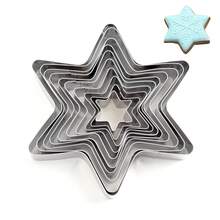 3D Christmas Tree & Snowflake Cookie Cutter Set - Stainless Steel, Ideal For Holiday Winter Baking, 3D Christmas Tree - Silver - View 1