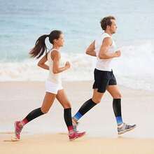 Lightweight Calf Compression Socks, Suitable For Home, Sports, Running, Fitness, Yoga, Pilates, Etc. To Protect The Calves. - Multicolor - View 7