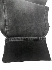 1pc Vintage Washed Loose Fit Wide Leg Men's Jeans, Non-Stretch, Suitable For Casual And Work Wear - Grey - View 10