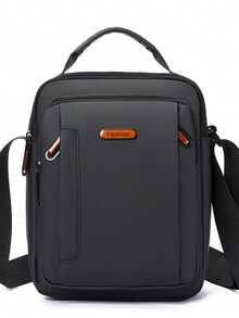 男士休闲斜挎包，商务通勤单肩包，新款竖款小手提包 - 彩色 - 查看 15