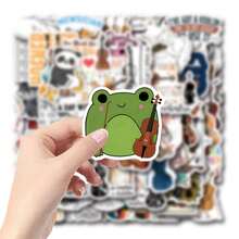 61pcs Violin Vinyl Stickers, Beautiful And Practical, Suitable For Scrapbooks, Diaries, Bumpers, Skateboards, Water Bottles, Helmets, Water Cups, Car Stickers, Etc. - Multicolor - View 5