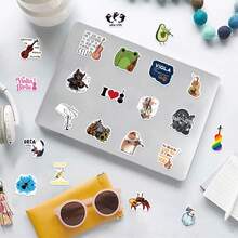 120pcs Violin Vinyl Stickers, Beautiful And Practical, Suitable For Scrapbooks, Diaries, Bumpers, Skateboards, Water Bottles, Helmets, Water Cups, Car Stickers, Etc. - Random - View 5