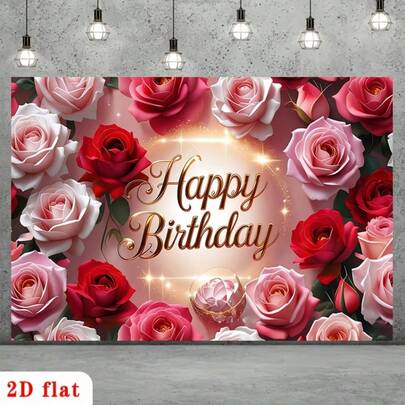 Versión plana 2D, [Pancarta de fiesta] Pancarta plana 2D 1 Decoración de pancarta del Día de la Madre Fondo fotográfico feliz del Día de la Madre Fondo de festival de temporada Adecuado para decoración de jardín interior y exterior, fiesta en el patio de la casa, Versión plana 2D