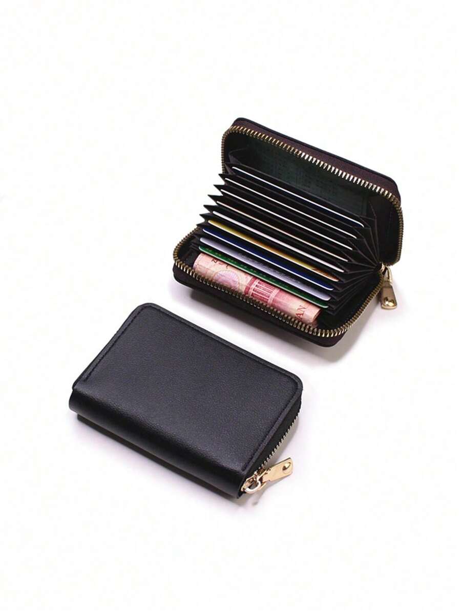 1 Pc Wallet, Zero Wallet, Multi Slot Card Bag, Zero Wallet, Credit Card Holder, Bill Receipt Holder, Convenient To Carry, Fashionable And - Multicolor - View 1
