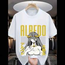Overlord Ainz T-Shirt Ooal Gown Albedo Overlord Anime Manga Gifts Shirt All Size (3) - 黑色 - 查看 8