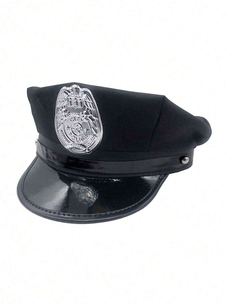 服装套装，包括帽子、眼镜、手铐、警棍，角色扮演、派对道具，秋季服装 - 彩色 - 查看 1