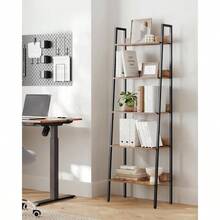 Bookcases - Rustic Brown + Black - View 10