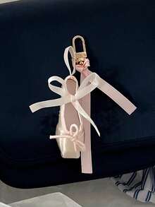 Handmade Ballet Shoes Phone Charm, Mini Satin Ballet Style Keychain, Pink Beaded Ballet Shoes Keychain - Customizable And Detachable, Fashion Accessory, Personalized Gift, Can Be Hung On Bags, Travel Essentials, Christmas, Halloween Gift - Multicolor - View 13