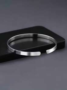 Znice 18K镀金304不锈钢手链，时尚简约304不锈钢男士手链，不褪色开口C形手链，派对节日情侣礼物 - 開口手鐲 - 查看 10