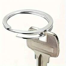 20/40 piezas Anillos partidos para llaves, Llaveros planos duraderos de 0.98" y 1.18" para manualidades DIY, accesorios para bolsas de llaves, uso en automóvil y hogar, accesorios para hacer llaveros DIY - Llavero de anilla plana - Ver 5