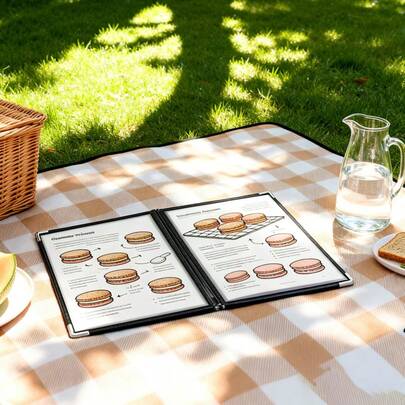 A4尺寸透明塑料菜单展示册，透明PVC活页食谱册，餐厅菜单文件夹，餐厅收银机文件夹，餐厅菜单，厨房收纳，厨房配件