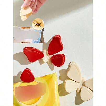 1pcs Pink Sakura Blossom Clips, Refrigerator Magnets, Creative Decorative Magnets, Suitable For Kitchen, Office And Home Decor, Fun Fridge Decoration, Can Be Used As Clips