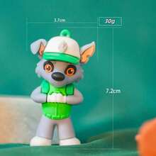 3pcs/6pcs Paw Patrol Series Figurines, Made Of Silicone, Character Series: Rubble, Chase, Rocky, Zuma, Skye, Everest, Tracker, Tuck, Ella, Rex, WildCat, Liberty Cartoon Characters. These Cartoon-Style Cute Figurines Are Perfect Holiday Gifts For Friends. - View 8