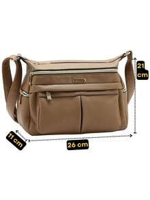 Chenson Original Women's Crossbody Bag With Multiple Compartments - màu đen - Xem 6