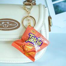 Creative Simulated Potato Chip Snack Bag Keychain Pendant - Multicolor - View 8