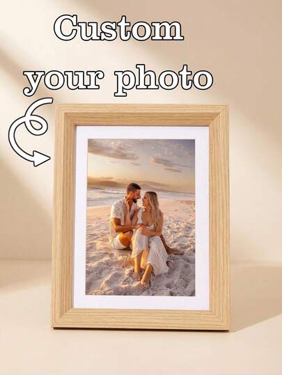 1 szt. spersonalizowana ramka na zdjęcia, ramka personalizowana, odpowiednia do ekspozycji na biurku i ścianie, tworzy harmonijną atmosferę w domu, prezent na Dzień Matki, dekoracja wielkanocna, pamiątka ślubna, prezent na Dzień Matki i Dzień Ojca