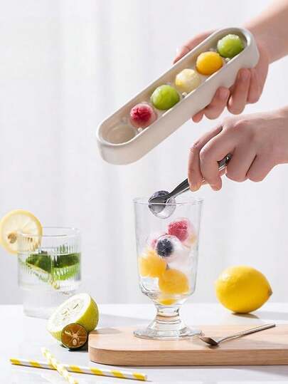 10pcs 6-Cavity Ice Ball Maker Mold, Suitable For Summer Home Use, Silicone Ice Cube Tray For Drinks, Reusable And Easy Release, Essential Cooling Gadget For Backyard Party, Camping, Beach, 2026 Summer !