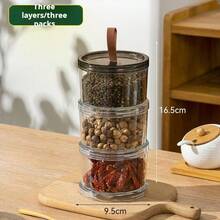 1个多功能厨房储物盒，适用于存放谷物、麦片、零食和调味料，可放置于冰箱、台面和橱柜中。 - 查看 13