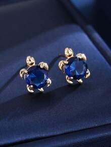 一对优雅可爱的治愈系海龟耳钉，做工精致，百搭通勤耳环 - 耳環 - 查看 15