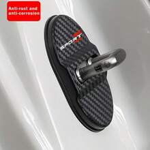 4pcs Car Door Lock Cover, Designed To Protect Locking Mechanism, Reduce Noise And Vibration, Suitable For Most Heavy Duty Vehicles - A - View 7