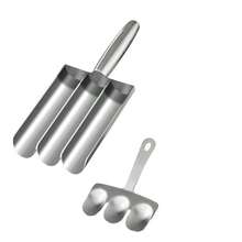 Stainless Steel Meatball & Salad Patty Maker Set - Non-Stick Multi-Functional Kitchen Tool For Making Perfect Shaped Meatballs, Dough And Ice Cream Balls - Silver - View 14