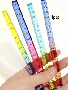 Regla de gradiente de 15 cm/5,91 pulgadas - Escala multicolor transparente (rosa, amarillo, verde, azul, morado) para geometría, dibujo, oficina y estudio - Superficie lisa y duradera, herramienta de medición precisa, herramienta de dibujo geométrico, diseño vívido, material transparente conveniente (la uniformidad de la distribución del color del producto se distribuye al azar) - Multicolor - Ver 7