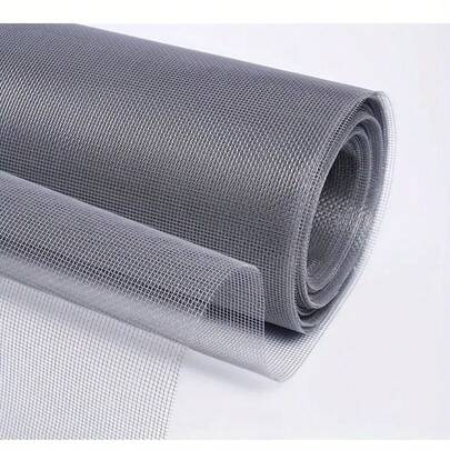 1片装自装加密防蚊虫纱窗，隐形防尘纱窗，DIY防蚊纱窗，家用自装窗纱，PVC门窗纱窗，蚊帐，适用于家用窗户、户外花园防蚊纱窗、蚊帐、围栏网