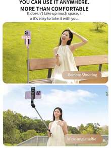 67"/1.7m Extendable Phone Selfie Stick Tripod - Versatile Smartphone Tripod With 360° Rotation, Compatible With IPhone 16/15/14/13/12/11 Pro/XS/XR/X/8/7 Plus And All Phones - one-size - View 8