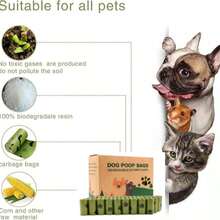 630/540 Túi đựng phân chó kèm hộp đựng, túi dày dặn và chống rò rỉ, có mùi thơm. - Xem 5