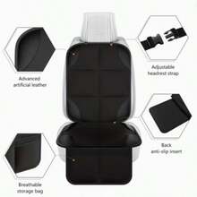 600D加厚汽车座椅垫套，防滑底面，网状口袋设计，汽车安全座椅垫保护套 - 彩色 - 查看 5