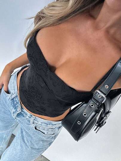 女士夏季休闲时尚性感编织吊带上衣