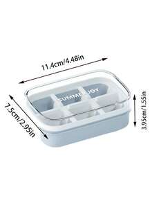 硅胶冰格，自制冰块模具，冰箱制冰器，婴儿辅食冷冻托盘，迷你冰球模具 - 彩色 - 查看 5