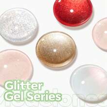 Modelones Glitter Green Nail Polish Grape Gel Nail Polish Soak-Off UV Gel Polish - 28+ Days Long-Lasting Salon-Quality Nail Art For St Patricks Day Decorations DIY Manicure &Amp; Gift 15ML - 白色 - 查看 3
