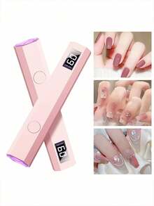Pocket Size UV LED Nail Lamp, Portable Gel Light, Nail Dryer With LED Lights, Curing Light For All Gel Polish And Home Use, Fast Drying Manicure Tool Back To School School Look Preppy - Multicolor - View 2