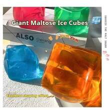 1pc Jumbo Slow Rising Cube Mochi Squishy Model, Soft And Plush Stress Relief Toy, Fun Gift For Valentine's Day, New Year, Birthday, Christmas, Halloween - Multicolor - View 5