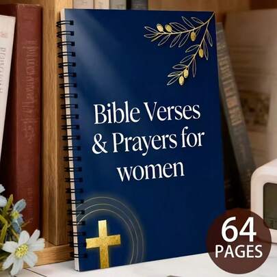 64-Page S.O.AP Method Christian Prayer Journal & Study Planner - Retro Daily Devotional Diary Suitable For Men & Women, Gratitude Log, Prayer Record Book Gift For Church Group Use