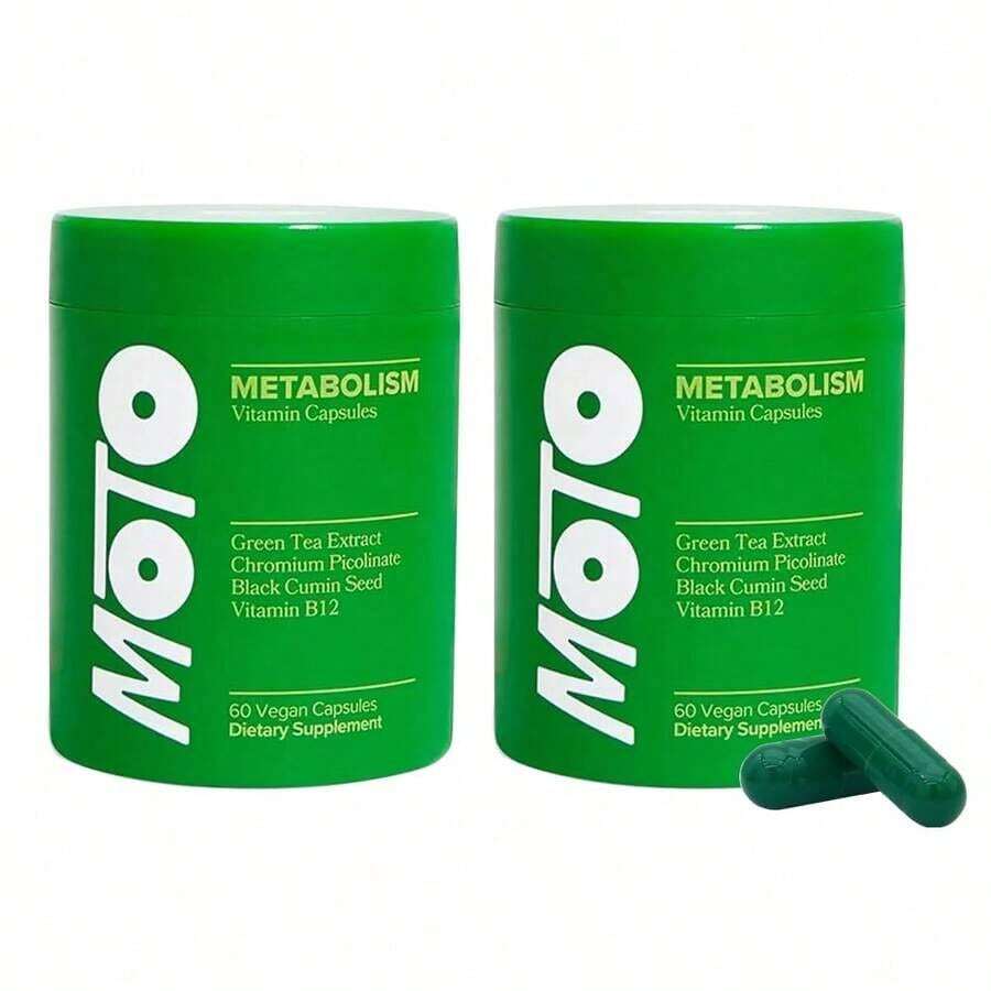 Moto Metabolism Boosting Capsule - Energy, Curb Cravings, Healthy Metabolism - Vegan Capsules, 30 Servings - 2pcs - 查看 1