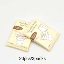 20/50/100pcs Disposable Toilet Seat Covers - Portable Toilet Seat Paper Liners, Flushable, Suitable For Bathroom, Travel, Camping, Hotel And More - Multicolour - View 8